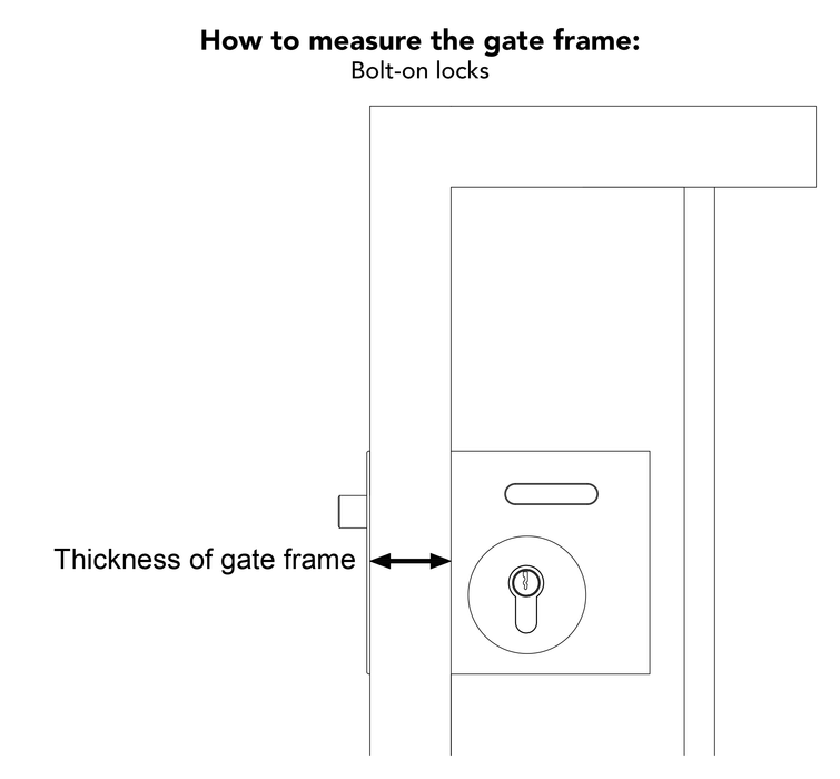 Select Pro Quick Exit Gate Lock With Digital Access