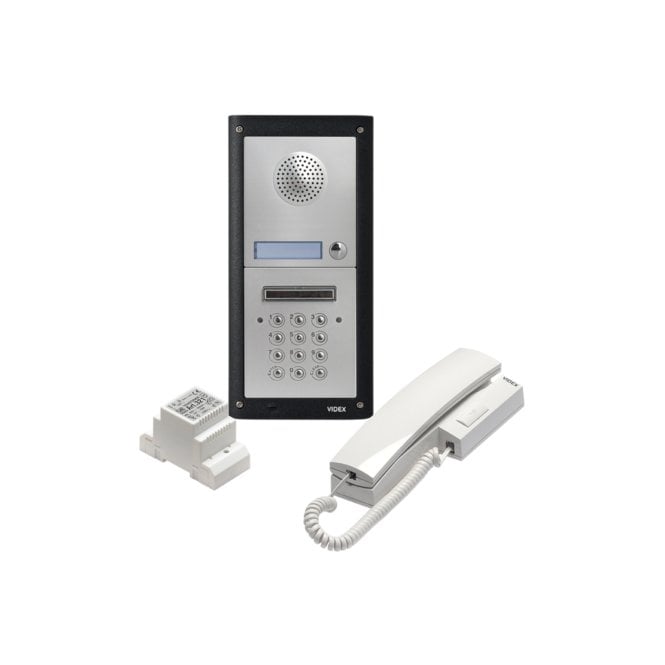 VIDEX DK4K Audio intercom with keypad (1 or 2 station, surface or flush mounted)