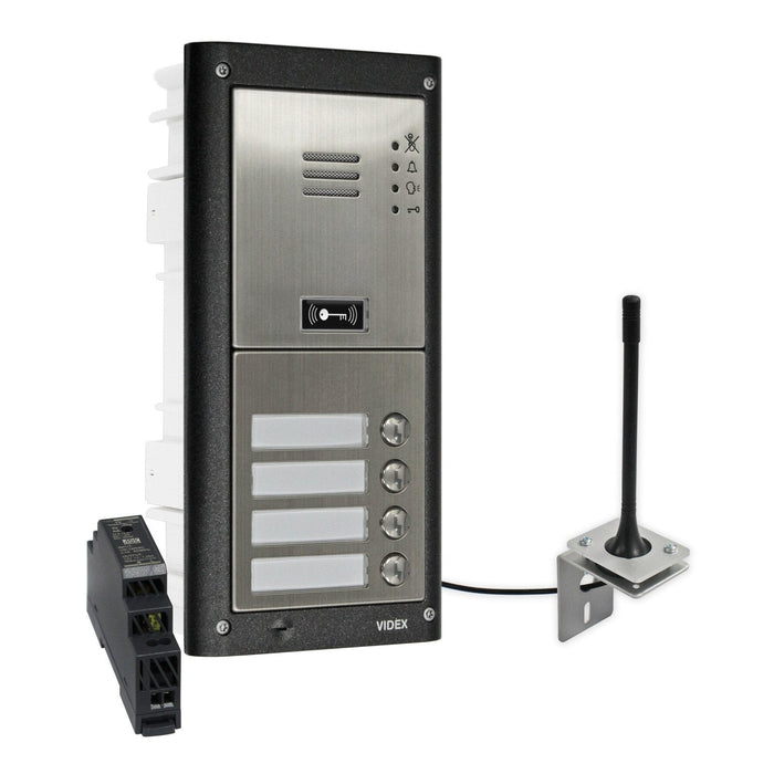 Videx GSM4K 4G GSM intercom with matt finish (mounting and stations are optional)