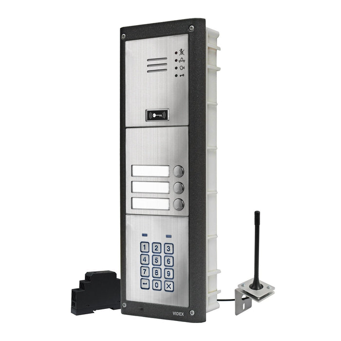 Videx GSM4KCR 4G GSM intercom with backlit keypad matt finish (mounting and stations are optional)
