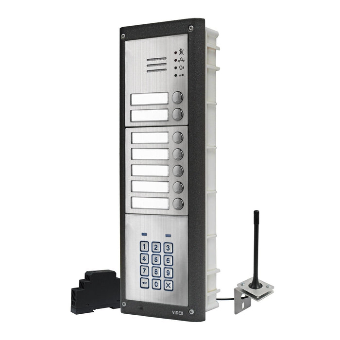 Videx GSM4KCR 4G GSM intercom with backlit keypad matt finish (mounting and stations are optional)