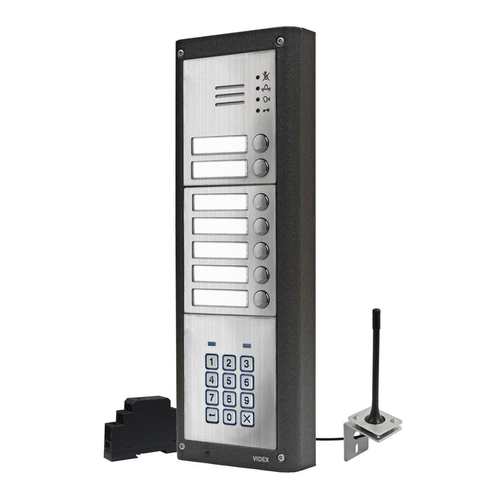 Videx GSM4KCR 4G GSM intercom with backlit keypad matt finish (mounting and stations are optional)