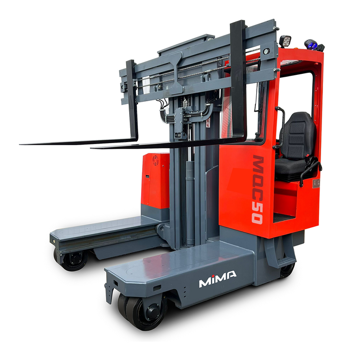 Multi-Directional Forklift New Lithium MIMA MQC50 – 5.0m To 7.0m Lift – Half Cab – 5000kgs (#MQC50-03)