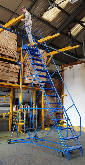 Industrial Steel Warehouse Steps